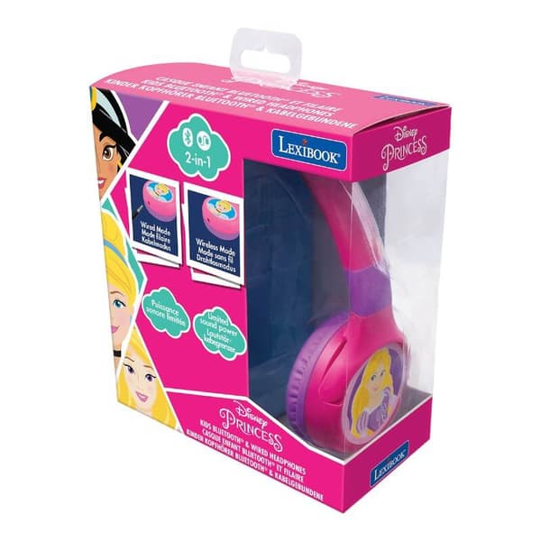 Taitettavat kuulokkeet 2in1 Disney Princess Lexibook
