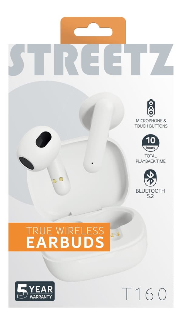 T160 TWS earphones, white