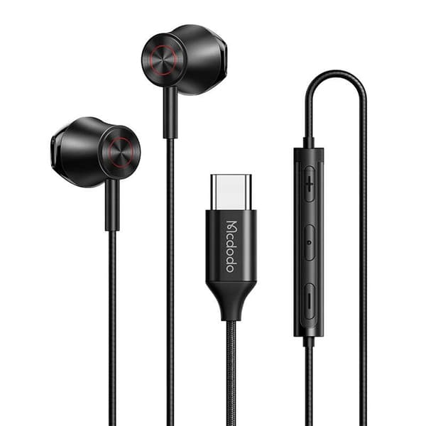 Langalliset kuulokkeet Mcdodo HP-4070, USB-C (musta)