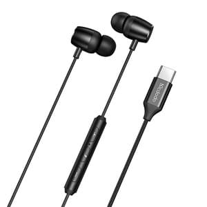 Mcdodo HP-1050 in-ear, trådbundna hörlurar, USB-C (svart)