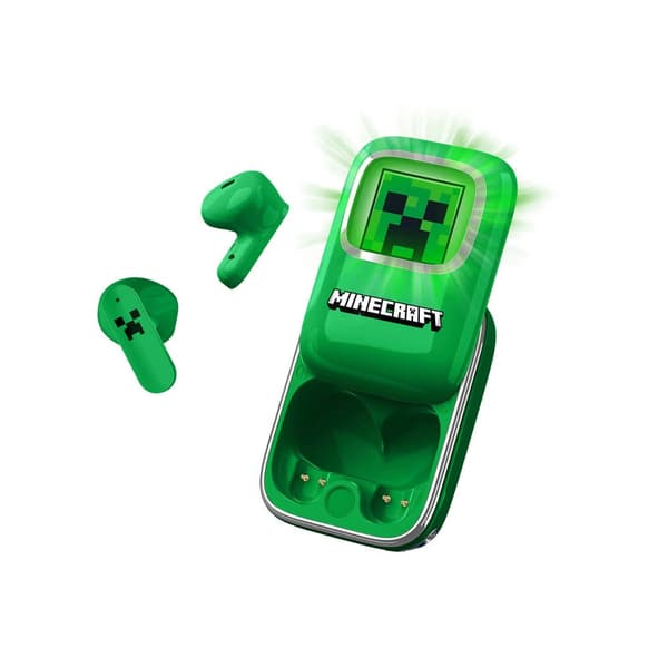 Hodetelefoner MINECRAFT In-Ear TWS Slide Grønn
