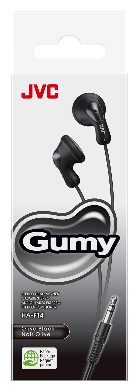 HA-F14 Gumy In-Ear headphones Wired Black