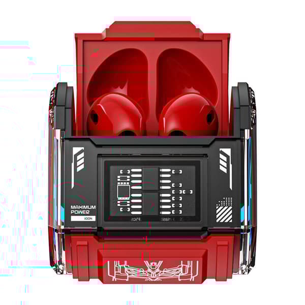 TWS Transformers MG-C03 hörlurar (röda)