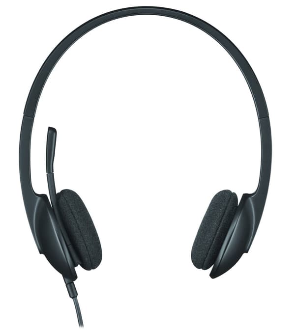 Logitech - H340 USB Computer Headset - Black