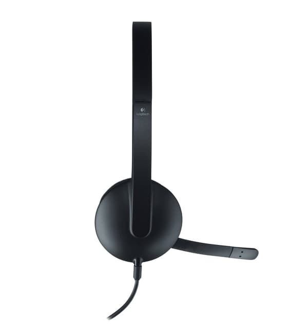 Logitech - H340 USB Computer Headset - Black