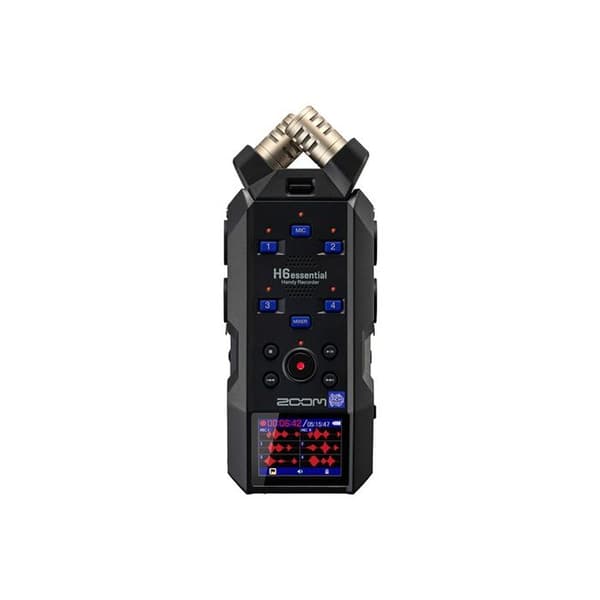 Zoom H6essential diktafon - 6-spårs 32-bitars flyttalsspelare - XYH-6e mikrofonkapsel ingår - svart