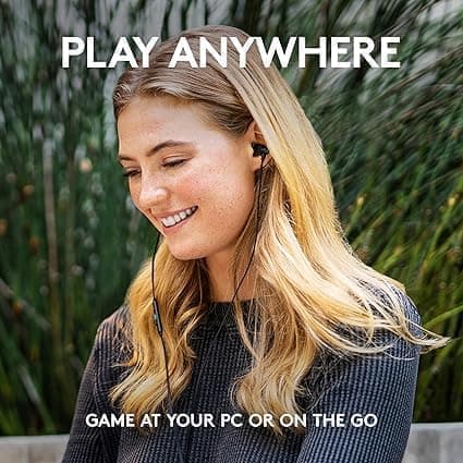 Logitech G G333 - In-ear gaming-hovedtelefoner - Kablet - 3,5 mm jackstik