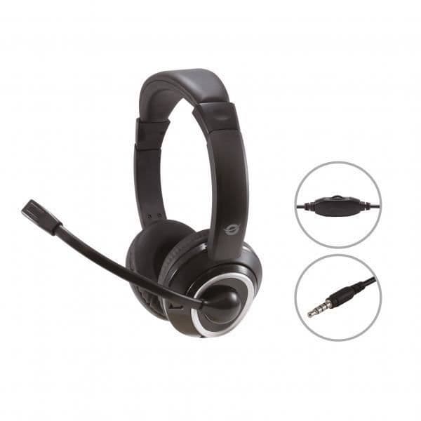 Conceptronic POLONA02B. Produkttyp: Headset, Bärstil: Pannband, Rekommenderad användning: Gaming. Teknik av