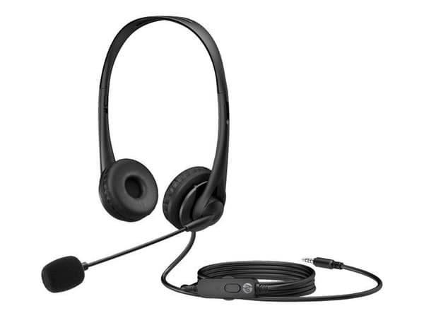 HP G2 headsetmikrofon - On-ear - Kabelansluten - 3,5 mm jack - Shadow black