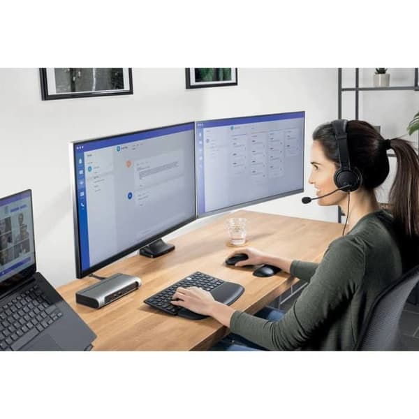 Hi-Fi USB-C-hörlurar - Kensington - Svart - Flexibel mikrofon - Bullerdämpning - Optimal komfort