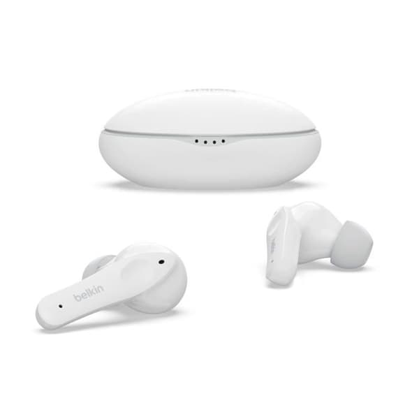 Trådlösa hörlurar - BELKIN - SoundForm Nano - Integrerad mikrofon - För barn - Bluetooth vit