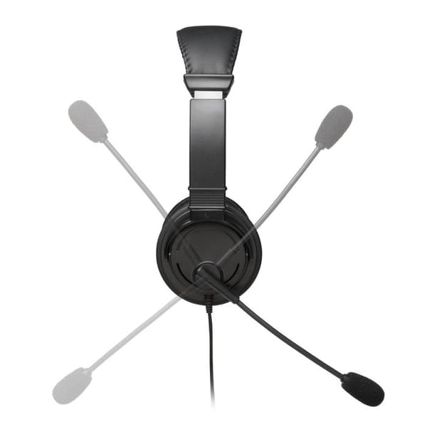 Hi-Fi USB-hörlurar - KENSINGTON - In-ear - Flexibel mikrofon - Vadderad komfort - Svart