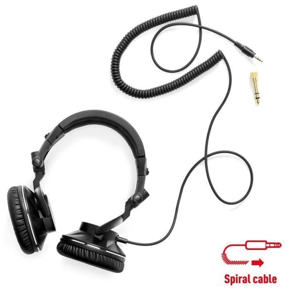 HERCULES HDP DJ60 - Hörlurar Circum-aural - Bullerdämpning - Svart