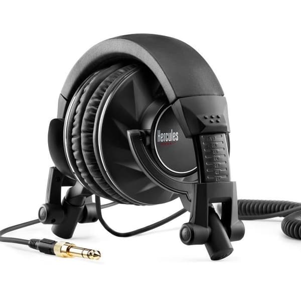 HERCULES HDP DJ60 - Hörlurar Circum-aural - Bullerdämpning - Svart