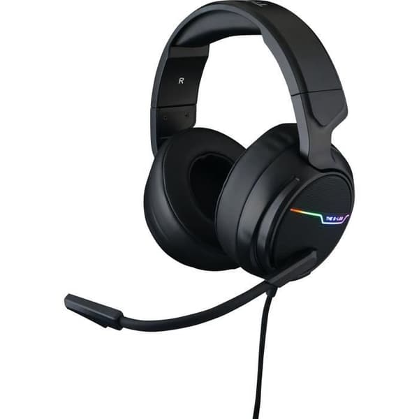 THE G-LAB Korp Thallium Headset med spelmikrofon - 7.1 Digital Sound - PC, PS4-kompatibel
