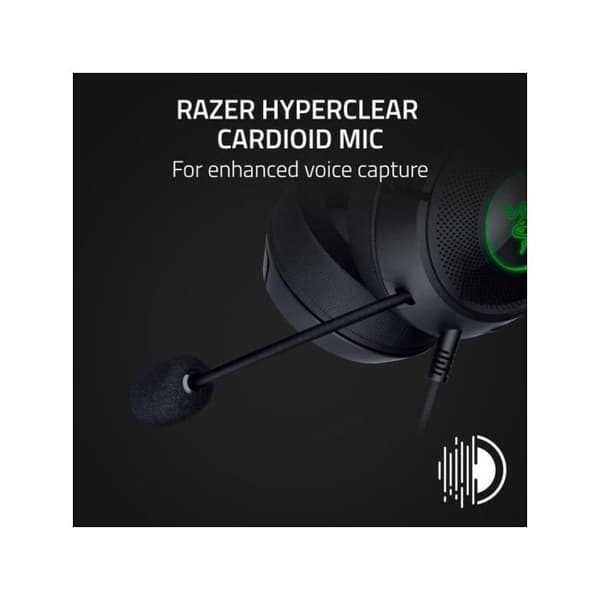 Spelheadset - Razer - Kraken Kitty V2 - Svart - USB-A - Över örat