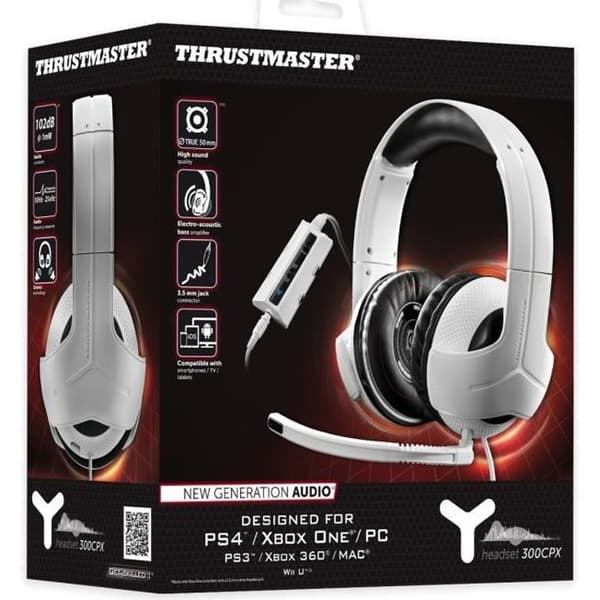 Thrustmaster Y300CPX-headset - PS4 / PS3 / PC / Xbox 360 / Xbox One - Headset med kabel med löstagbar enkelriktad mikrofon