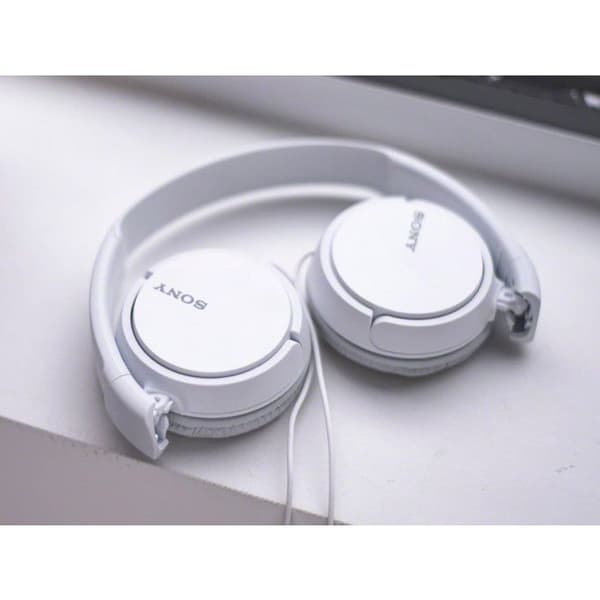Hörlurar - SONY - MDRZX110W - Vit - Trådad - Överörat - 120g