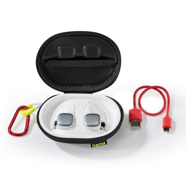 Hama Spirit Athletics Bluetooth høretelefoner Hvid/Gul