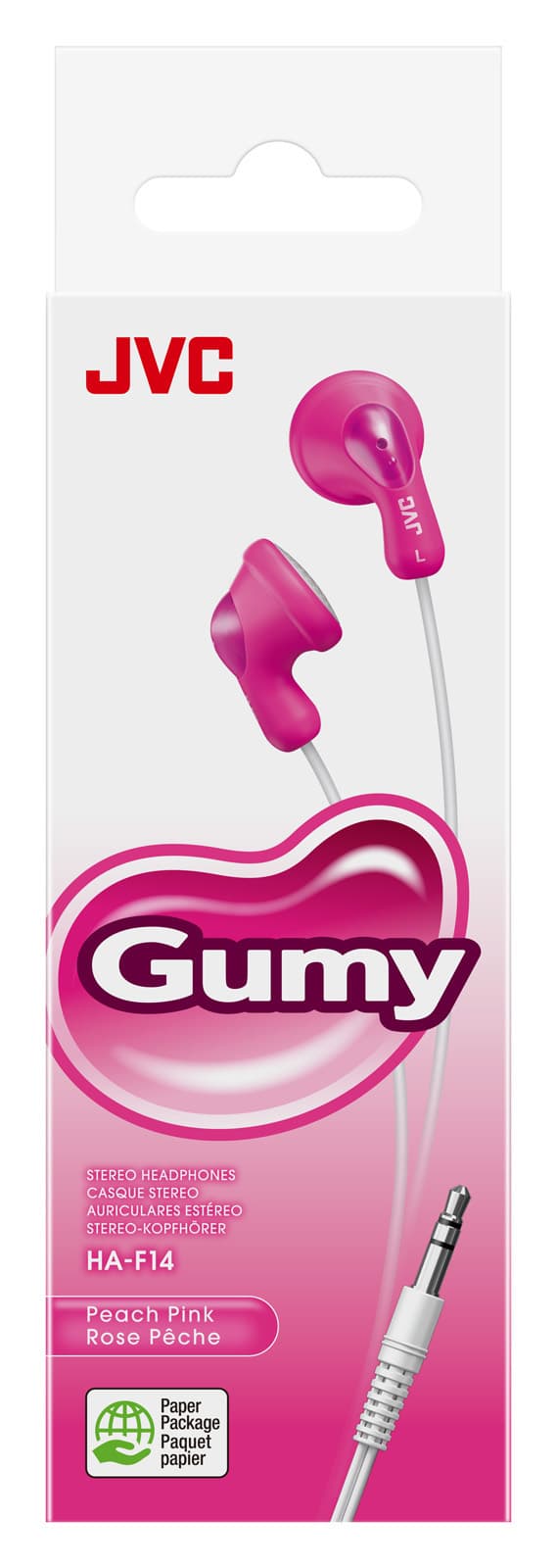HA-F14 Gumy In-Ear headphones Wired Pink