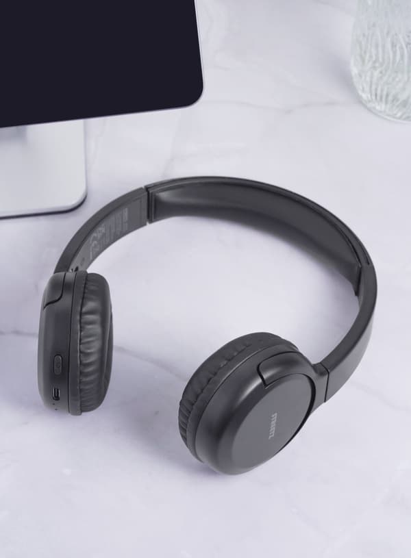 BT210 Bluetooth headphones, mic, foldable, black