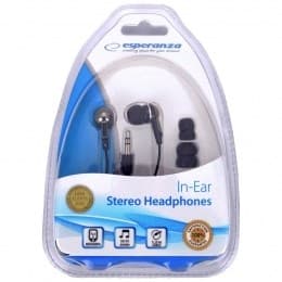 Esperanza EH125 hörlurar/headset In-ear Black,Graphite