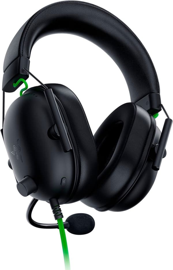Razer Blackshark V2 X Headset Kabelbunden Huvudband Gaming Svart, Grön