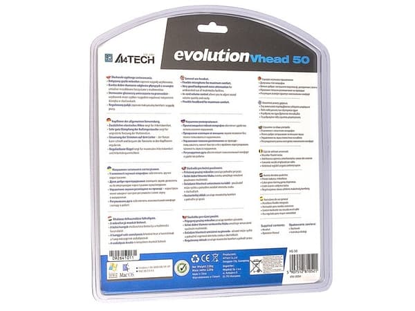 A4Tech EVO Vhead 50 Headset Pannband Svart