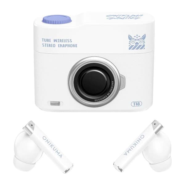 ONIKUMA T18 Bluetooth In-Ear hörlurar Vit