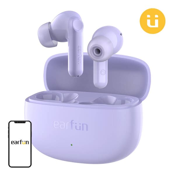 TWS EarFun Air life-hodetelefoner (lilla)