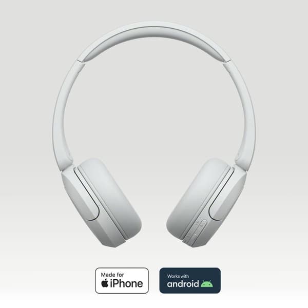 Sony WH-CH520 trådløse hodetelefoner on-ear (hvit)