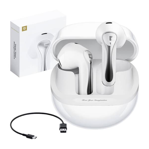 TWS Soundpeats Air 5 hodetelefoner (hvite)