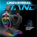 Miniatyrbild 2 av 4: Spirit Of Gamer, Metal RGB Gaming Headset Stand, Virtual 7.1 Sound, Non-Slip Base, 2 USB-portar, Desktop Audio Hörlursstöd