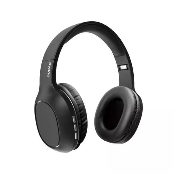 Multifunktions Bluetooth 5.0 trådlösa On-Ear-hörlurar med Micro SD-kortläsare FM-radio Svart Dudao