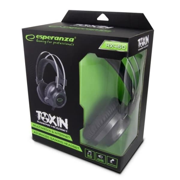 Gaming Headset - Esperanza - 5901299943427 - Mikrofon - Trådad - Bullerdämpande