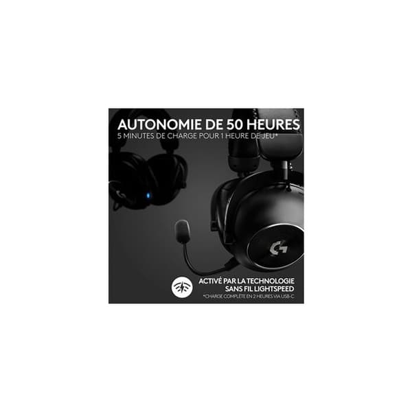 Logitech G PRO X 2 LIGHTSPEED trådlös PC-hörlur + hörlurshållare