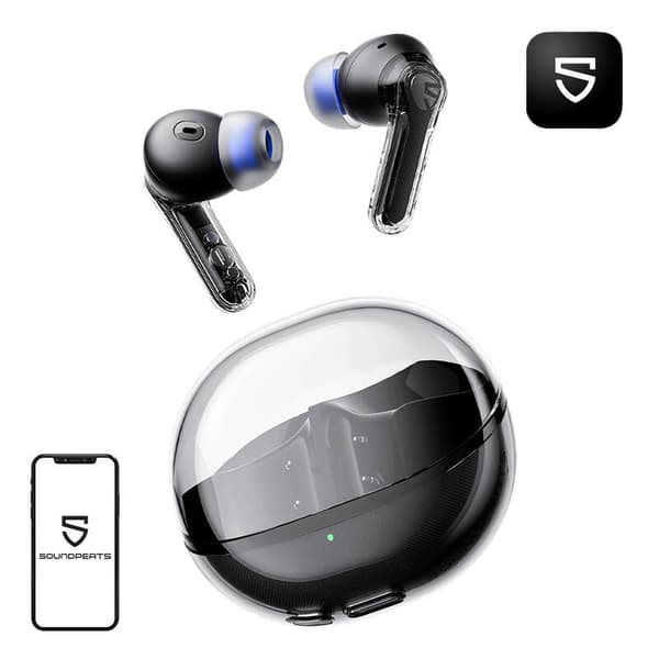Hörlurar Soundpeats Clear (svart)