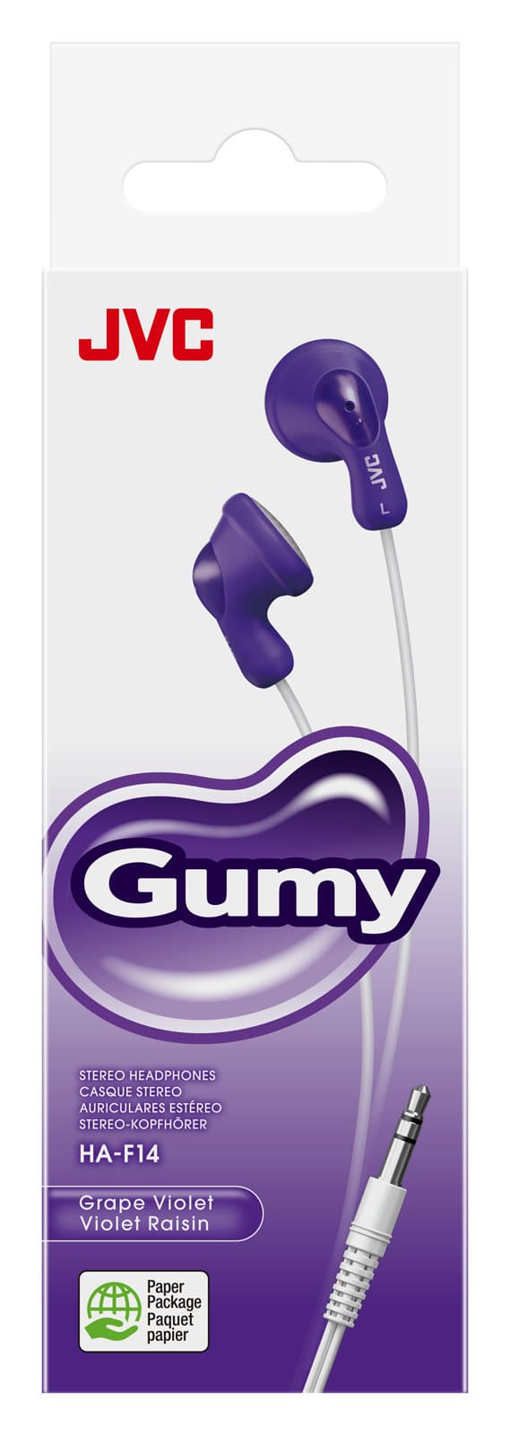 HA-F14 Gumy In-Ear headphones Wired Violet