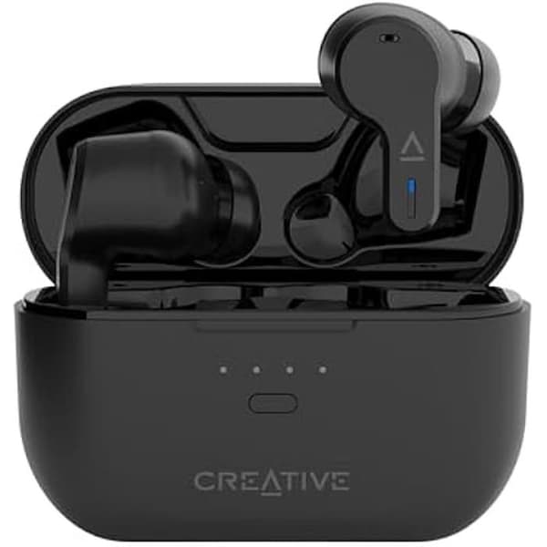 CREATIVE Zen Air Pro trådlösa hörlurar - Svarta - Aktiv brusreducering - IPX5 - 9h batteritid