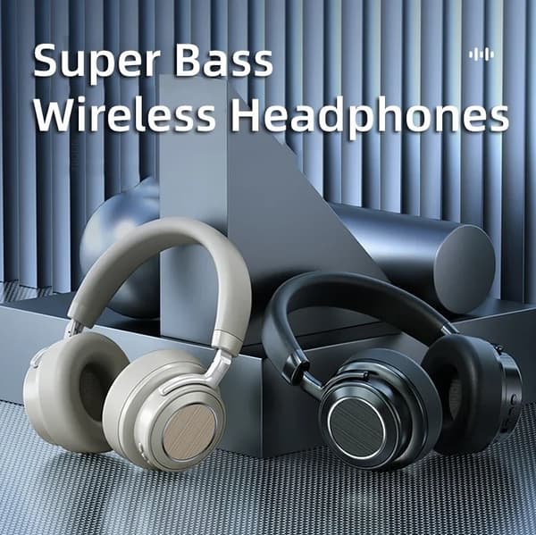 SERO VJ 364 Bluetooth Headphones med Noise-cancelling, Sort
