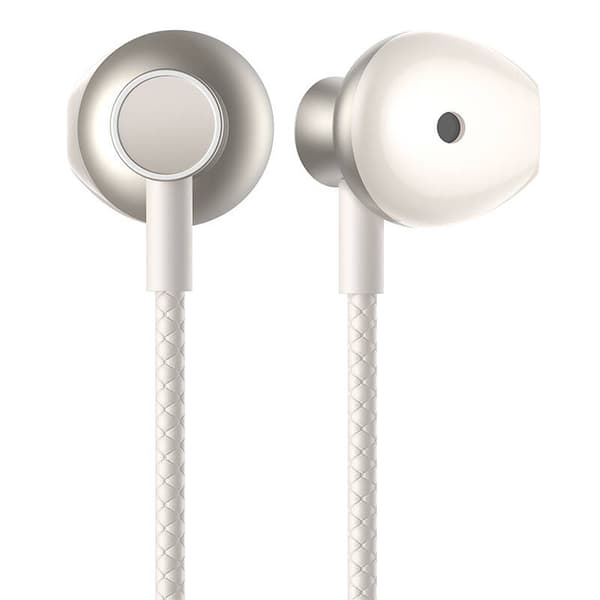 Joyroom JR-D8 trådlösa hörlurar med nackband (gräddvita)