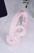 Miniatyrbillede 1 af 2: BT210 Bluetooth headphones, mic, foldable, pink