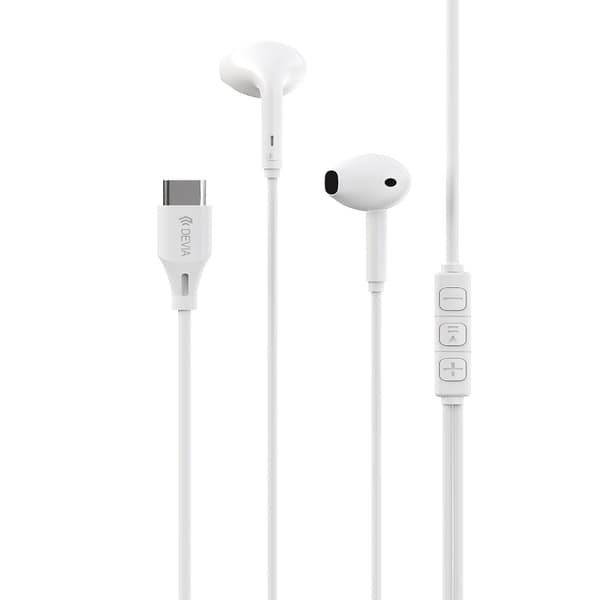 Devia Kintone A3 Headset med USB-C - Vit