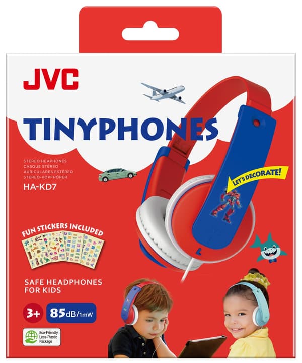 HA-KD7-RNE Kids headphone wired Red