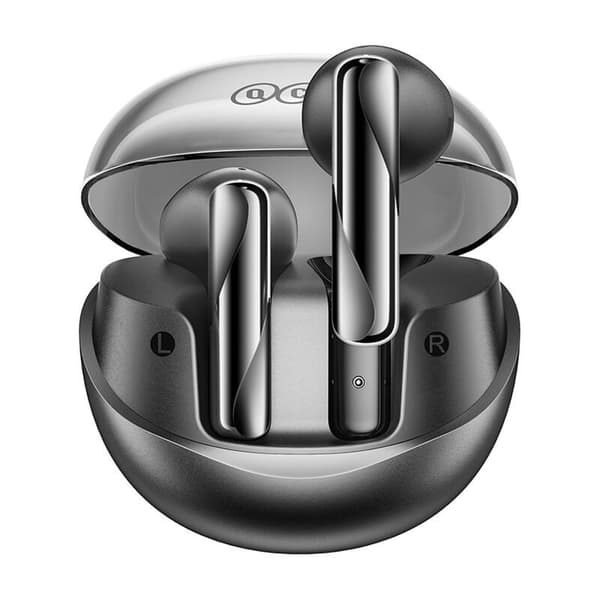 TWS QCY AilyBuds Clear T32-hodetelefoner (svarte)