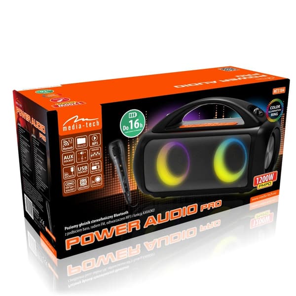 MEDIA-TECH PREMIUM-HÖGTALARE BT POWER AUDIO PRO MT3184