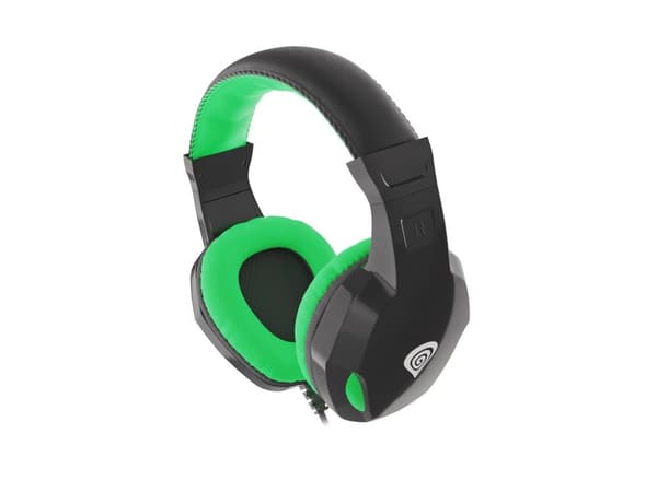 GENESIS ARGON 100 Headset Wired Head-band Gaming Svart, Grön