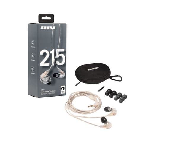 Shure SE215 Pro Headset Kablet In-ear Stage/Studio Transparent