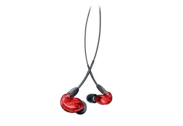 Shure SE215SPE-RD-EFS – yhden kuljettajan korvakuulokkeet 3,5 mm:n kaapelilla (punainen)