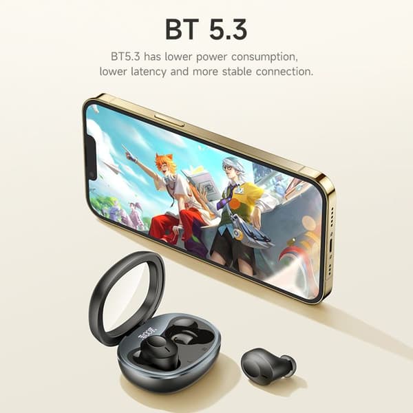 Trådlösa hörlurar - Hoco - EQ3 - Bluetooth 5.3 - Svettålig - In-ear